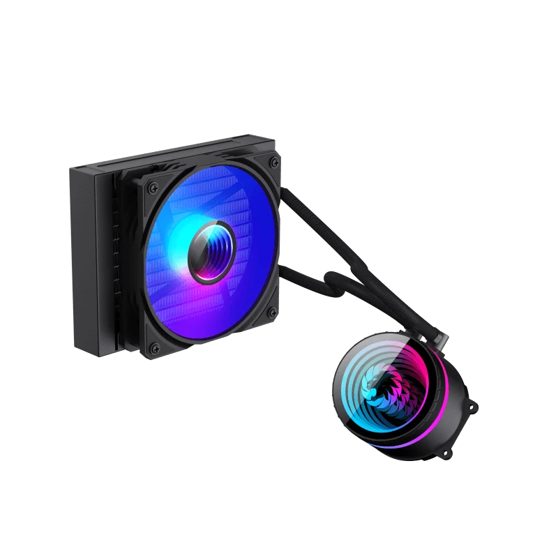 Gamemax ICEBURG 120 BK | 120 mm CPU skysčio aušintuvas | Juodas