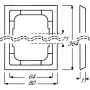 Busch-Jaeger 1754-0-4177. Produktfarbe: Weiß, Markenkompatibilität: Busch-Jaeger. Breite: 80 mm, Höhe: 364 mm, Dicke: 1,1 cm (2CKA001754A4177)