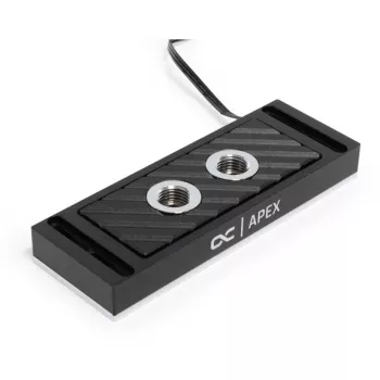 Vandens blokas Alphacool 14000 aliuminis nikeliuotas juodas 45 mm 127,5 mm 17,3 mm