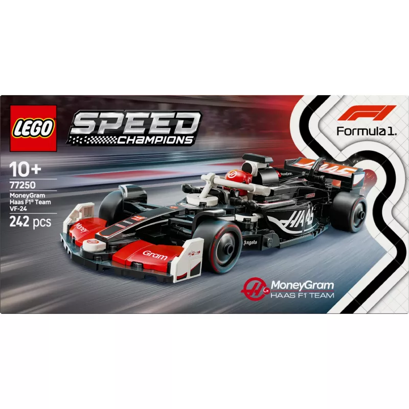 LEGO SPEED CHAMPIONS 77250 MoneyGram Haas F1 Team VF-24 lenktyninis automobilis