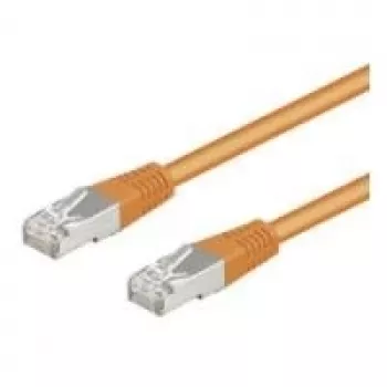 Wentronic Goobay CAT 5e jungiamasis laidas, F/UTP, oranžinis, 0,5 m - CCA vario mišinys (93456)