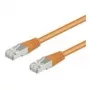 Wentronic Goobay CAT 5e jungiamasis laidas, F/UTP, oranžinis, 0,5 m - CCA vario mišinys (93456)