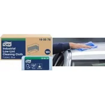 Valymo servetėlės Tork W4 190578 – mėlynos, mažai pūvančios šluostės