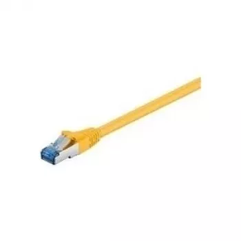 Wentronic Goobay CAT 6a Patch kabelis, S/FTP (PiMF), geltonas, 2 m - LSZH be halogeno, varis (93740)