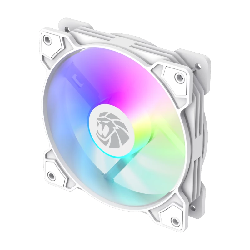 Gamemax FN12A-S5 Baltas korpuso ventiliatorius 120 mm