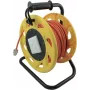 Kabelio būgnas helos 304281 – tinklo kabelis Cat 7A, 50 m, mobilus oranžinis/geltonas