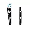 Sieninis TV laikiklis ESPERANZA ERW010, 14–50 colių (35,6–127 cm), pakreipimas 15°, VESA 75x75–200x200, max apkrova 25 kg, juodas