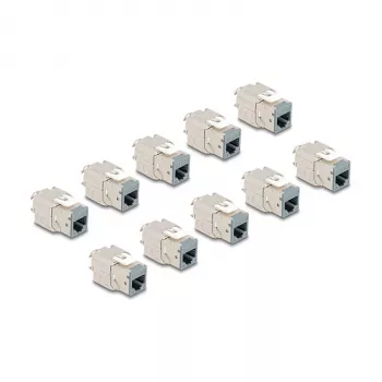 DeLOCK keystone modulis 88120 Plokščias RJ-45 Pilka 10 vnt