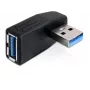 USB 3.0 adapteris – lizdo pasukimas 90° DeLOCK 65341 juodas