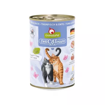 GRANATAPET DeliCATessen Tuna ir antis – šlapias kačių ėdalas – 400g