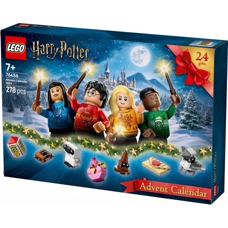 Konstruktorius LEGO Kalėdų kalendorius „Haris Poteris“ 2025 rinkinys 76456 – 278 dalių, 8 minifigūrėlės, nuo 7 metų
