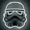 LED neoninė sieninė lempa Paladone Stormtrooper modelis PP14595SWVN, dekoratyvinis „Žvaigždžių karų“ apšvietimas