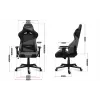 Huzaro Force 6.2 Grey Mesh žaidimų kėdė
