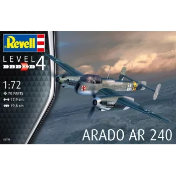 Plastikinis modelio rinkinys REVELL Arado AR-240 1/72 – orlaivio surinkimo modelis