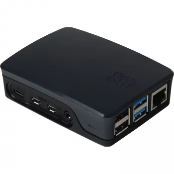 Originalus Raspberry Pi 4B korpusas juodai/pilkas (RPI4 CASE BLK/GRY)
