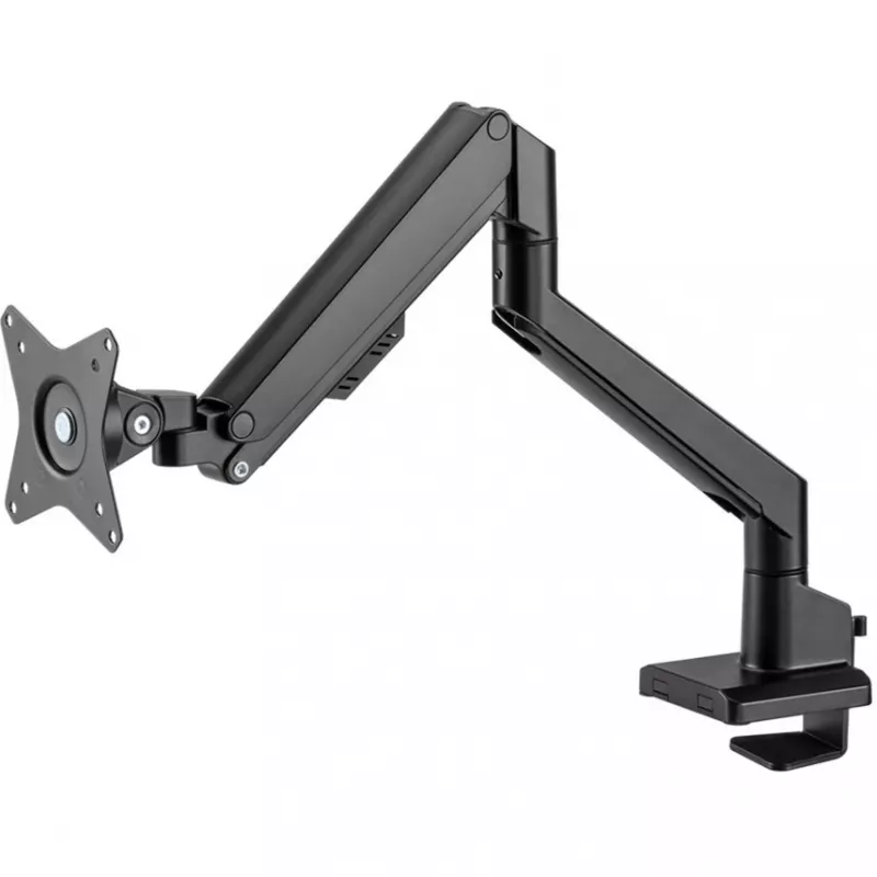 Goobay Single Monitor Gas Spring Mount, juodas (grindinis stovas, 31.89), monitoriaus stovas