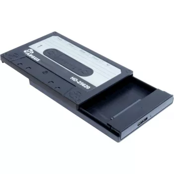 Išorinis HDD dėklas Inter-Tech HD-25620 juodai baltas 2,5 colio