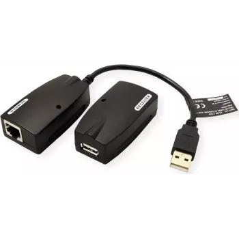 Adapteris USB-A į RJ-45, juodas, Value 12.99.1123