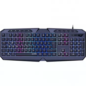 Klaviatūra SPEEDLINK LUDICIUM Gaming USB QWERTZ vokiška juoda
