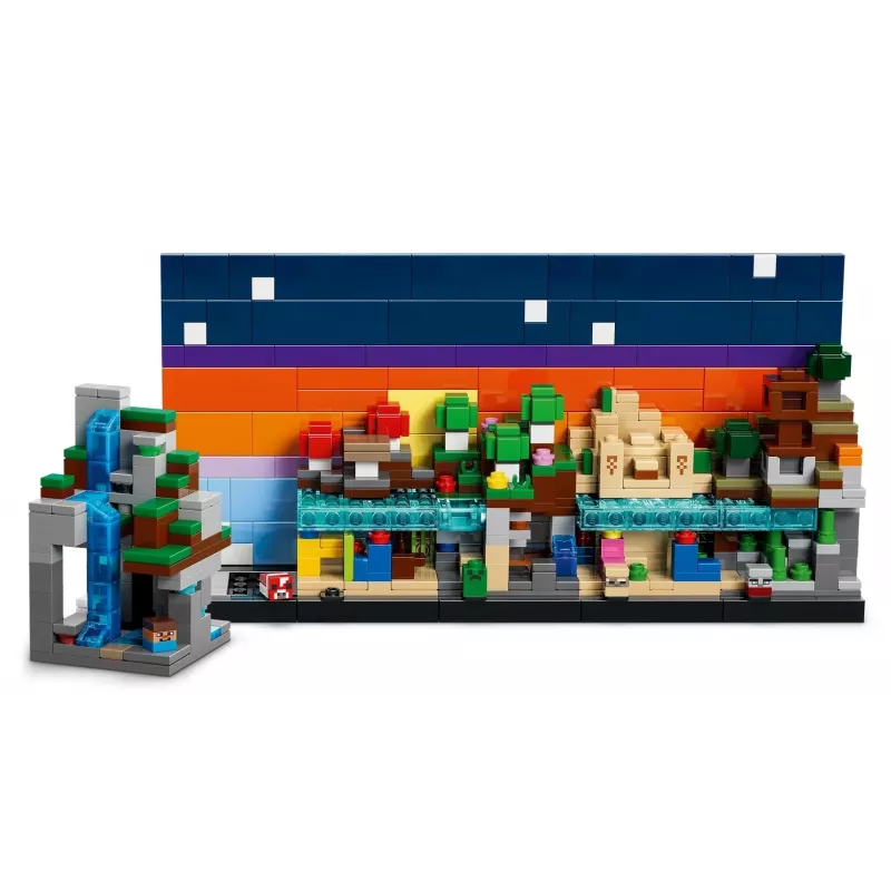 LEGO MINECRAFT 21589 Mini Biomes – Statyk ir demonstruok ikoninius Minecraft biomas