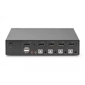 KVM jungiklis Digitus DS-12891 4x1 DP USB 4K Ultra HD