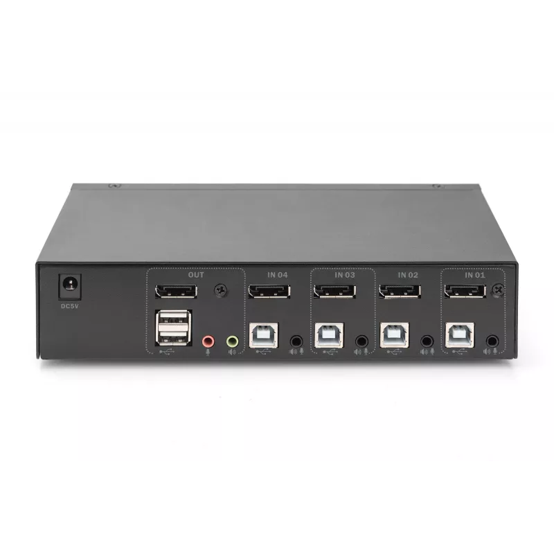 KVM jungiklis Digitus DS-12891 4x1 DP USB 4K Ultra HD