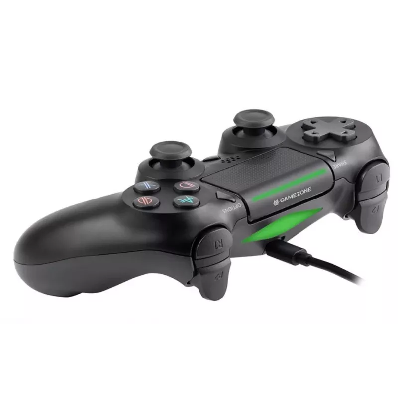 Laidinis žaidimų pultas TRACER SHOGUN PRO Black – 16 mygtukų, analoginis/digitalinis, 1,5 m laidas, vibracija, PC/PS4/PS3