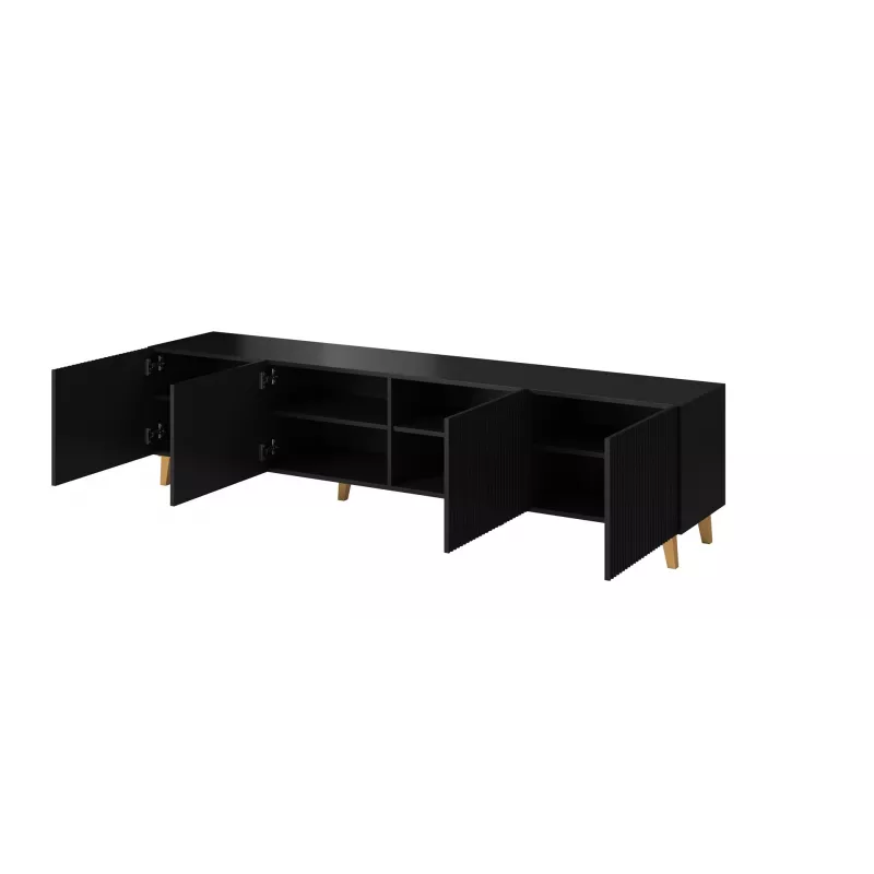 Cama RTV spintelė PAFOS 200x42x52 juodas matinis