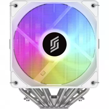 CPU aušintuvas Silentware Titan RGB White, dviejų bokštų oro aušintuvas, 265W TDP, 2×120mm PWM ARGB ventiliatoriai