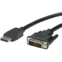 VALUE 11.99.5619 1,5 m vaizdo kabelio adapteris DisplayPort į DVI juodas