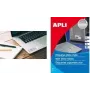 Lipnios etiketės APLI SP-10066 sidabrinės poliesterio A4 4,57x2,12 cm 960 vnt.