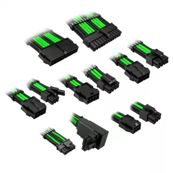 Prailginimo kabelių rinkinys Kolink COREPRO-EK-12VT2-GRN 12V 2x6-pin Type 2 Venom Green