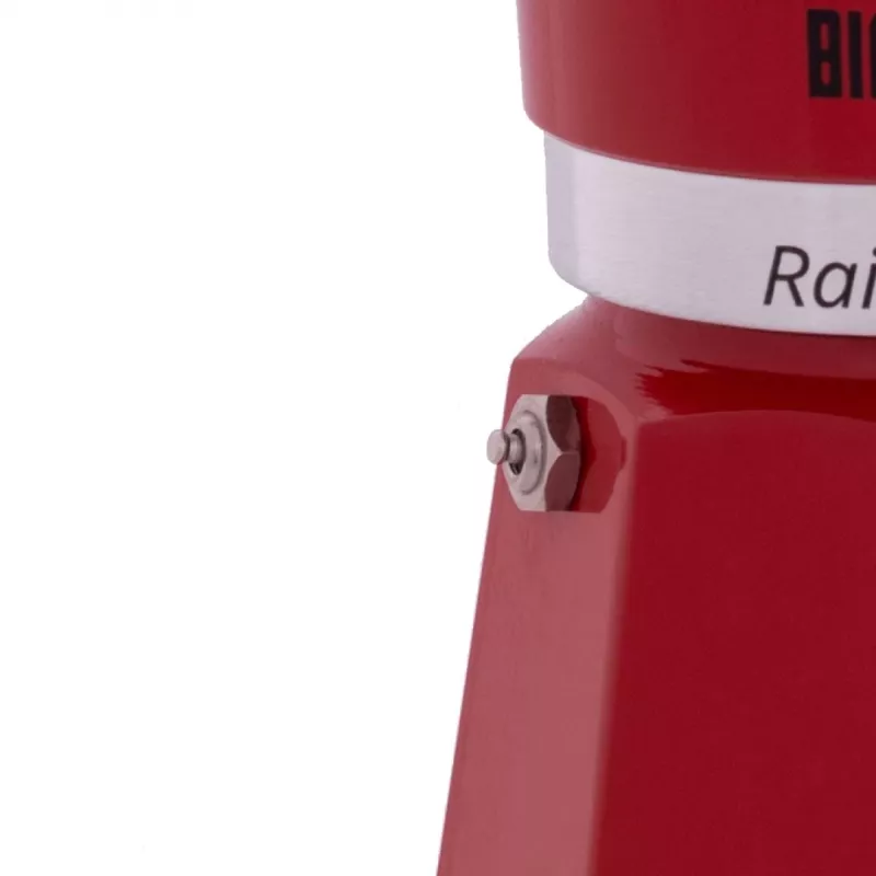 Kavos virimo aparatas ant viryklės BIALETTI Rainbow 0,06 L – aliuminis, 60 ml, raudonas