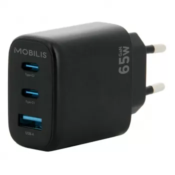 Mobilis 001364 universalus įkroviklis mobiliesiems, juodas, AC / automobilis