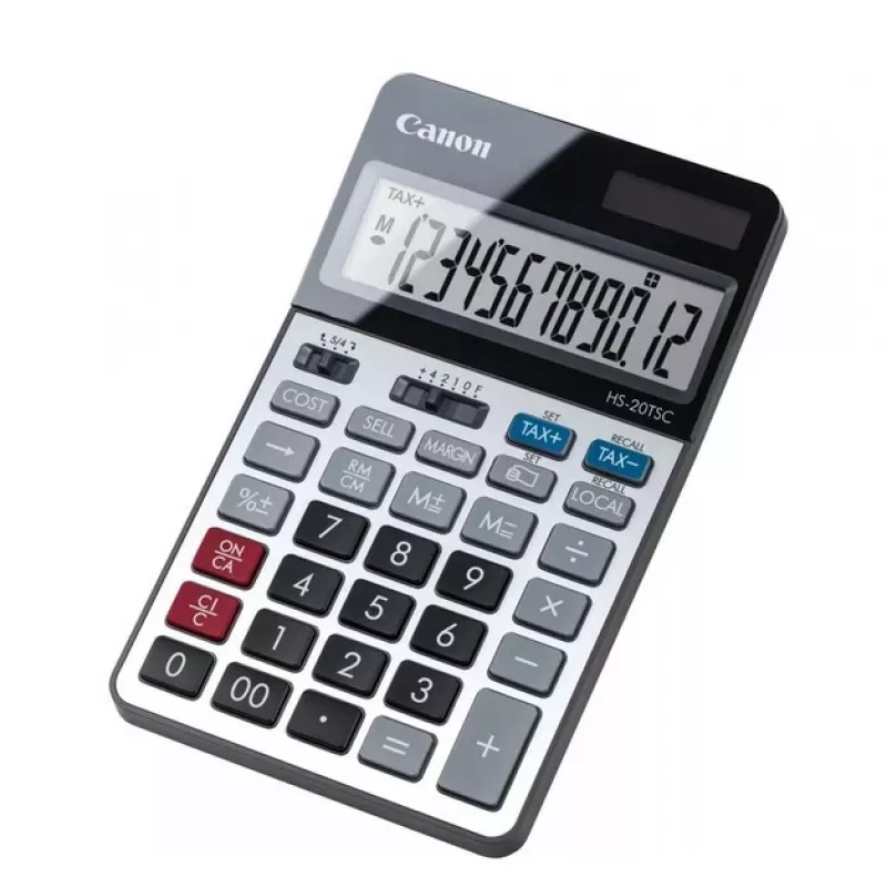 Canon HS-20TSC skaičiuotuvas stalinis finansinis juodas, sidabrinis