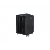 Laisvai pastatomas stovas Lanberg FF01-6615-12BL, 15U, 19 inch, 800 kg, juodas