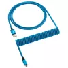 CableMod Classic spiralinis kabelis klaviatūrai CM-CKCA-MLB-KLB150KLB-R, Micro USB – USB-A, 150 cm, mėlynas (Spectrum Blue)