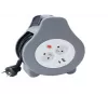 MONTIS MT188-10 prailginimo ritė su 10 m laidu, 2 AC lizdais, pilka