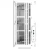 Thermaltake AX500 Grand Tour E-ATX korpusas su stiklo paneliu (baltas)