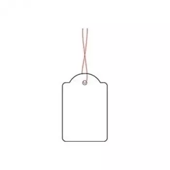 Kabinamos kainų etiketės HERMA 6918 32x50 mm su raudonu siūlu
