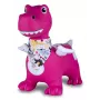 Pripučiamas šokinėjantis dinozauras Jamara HoppyDoo Dino su sparnais rožinis su pompa 466008