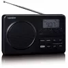 Nešiojamas radijas Lenco MPR-035BK – FM/AM, maitinimas iš tinklo arba baterijų, 2,5 colio LCD, 20 FM išankstinių nustatymų, 3,5 mm išėjimas