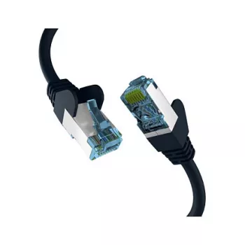 EFB-Elektronik RJ45 jungiamasis laidas Cat.7 juodas 0,25 m S/FTP PIMF tinklo kabelis LAN DSL
