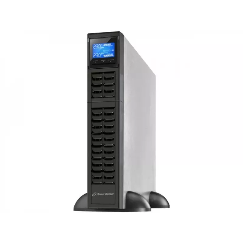 PowerWalker VFI 1000CRM LCD nepertraukiamo maitinimo šaltinis (UPS) Dvigubo keitimo (Online) 1 kVA 800 W 3 AC lizdai