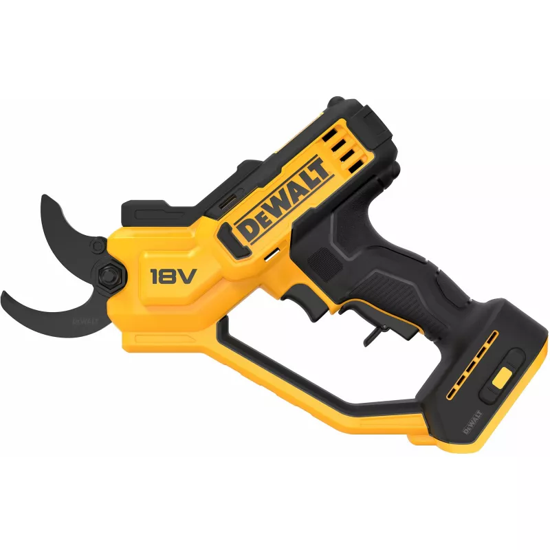 Genėjimo žirklės DeWALT DCMPP568N-XJ, akumuliatorinės, maks. pjovimo Ø 3,8 cm, LED šviesa, 1,34 kg