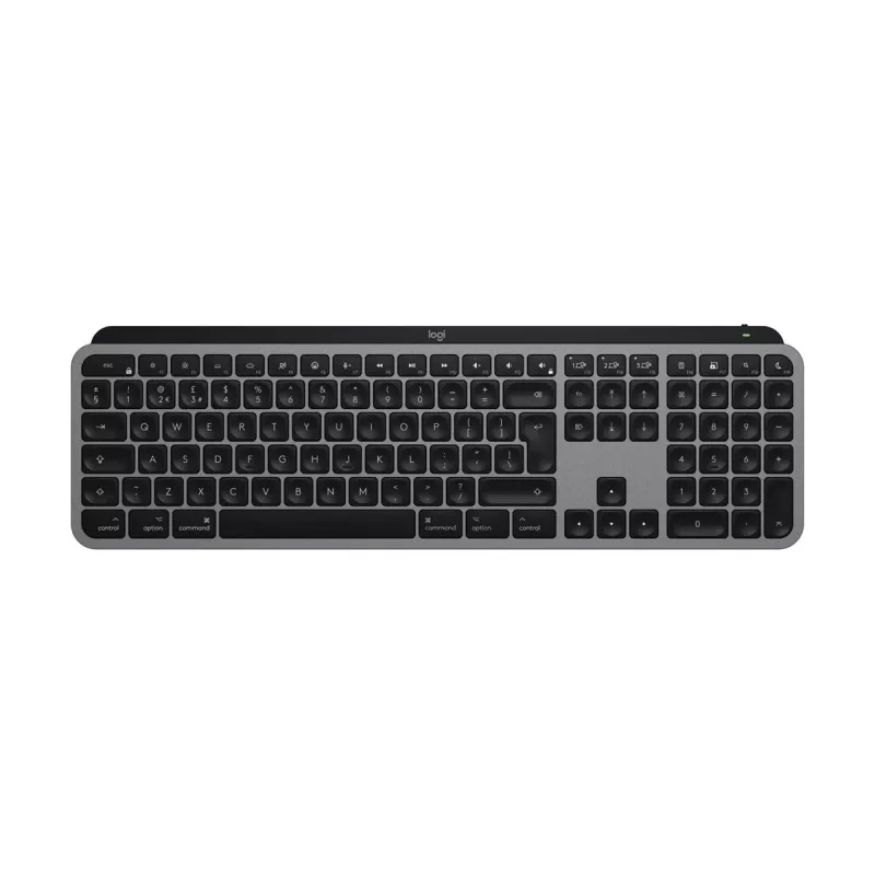 Logitech MX Keys S for Mac belaidė klaviatūra RF + Bluetooth QWERTZ vokiškas išdėstymas, aliumininė balta