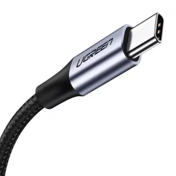 USB-C į DisplayPort laidas UGREEN 1 m — USB-C (vyriškas) į DisplayPort (vyriškas), tiesios jungtys, juodas