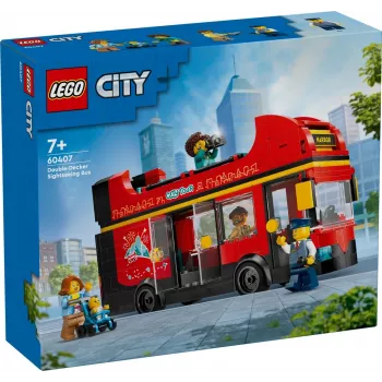 LEGO City Raudonas dviaukštis apžvalginis autobusas 60407