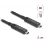 DeLOCK USB 3.2 Gen 2 aktyvus optinis USB-C kabelis 8 m juodas 84256