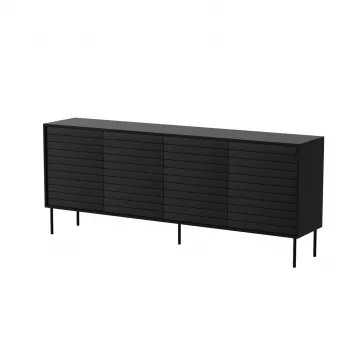 Komoda Cama 4D CORTINA 2000×400×810 mm juoda